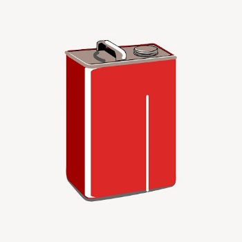 Gas can sticker, object illustration | Free PSD - rawpixel