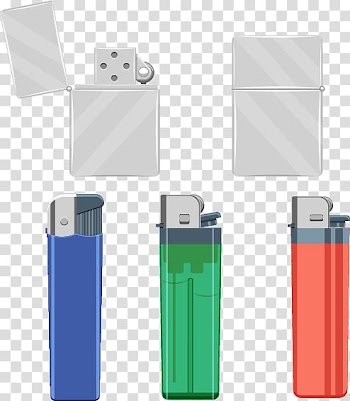 Gas lighter Illustration, Lighter color material transparent background PNG clipart