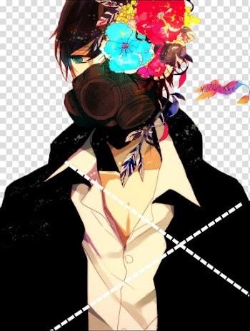 Gas mask Anime Boy, gas mask transparent background PNG clipart
