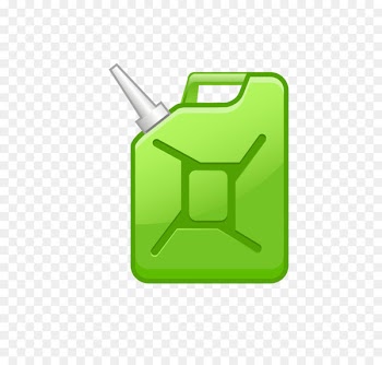 Gasoline Cartoon - Green gasoline bottle 