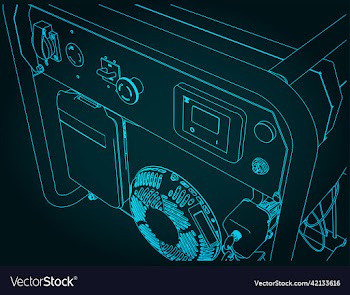 gasoline generator close up