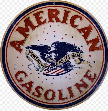Gasoline Texaco Filling station Tidewater Petroleum Decal - vintage signs 