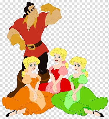 Gaston Beast Belle T-shirt Princess Aurora, T-shirt transparent background PNG clipart