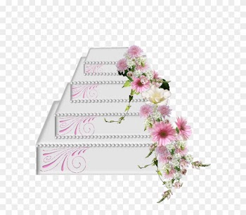 Gateau Mariage/ Wedding Cake - Artificial Flower