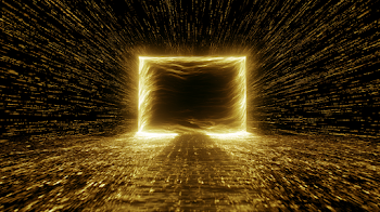 Gateway of Light in a Mystical Void