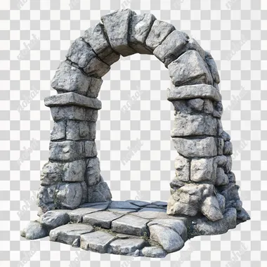 Gateway to the Underworld: An Ancient Stone Archway 3D Render Gateway to the Underworld: An Ancient Stone Archway 3D Render
