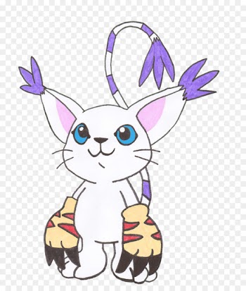 Gatomon Palmon Kari Kamiya Gomamon Patamon - digimon 