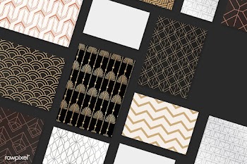Gatsby pattern set | Free stock vector - 599164