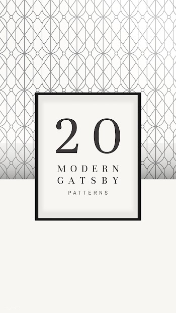 Gatsby patterned banner | Free stock vector - 599153