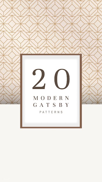 Gatsby patterned banner | Free stock vector - 599174