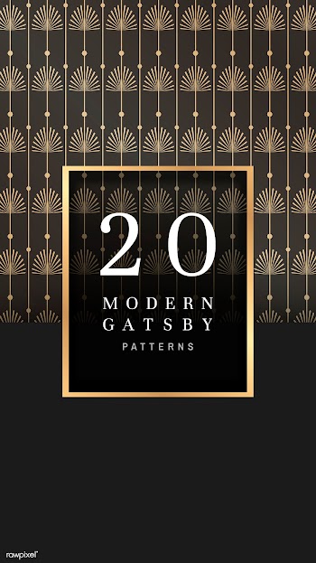 Gatsby patterned banner | Free stock vector - 599183