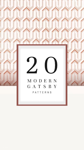 Gatsby patterned banner | Free stock vector - 599202