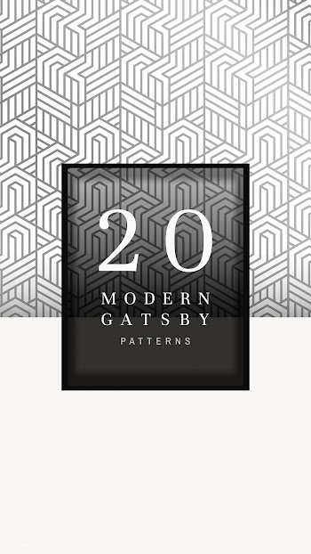 Gatsby patterned banner | Free stock vector - 599203