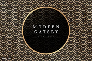 Gatsby patterned frame | Free stock vector - 599178