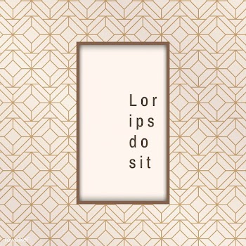 Gatsby patterned frame | Free stock vector - 599186