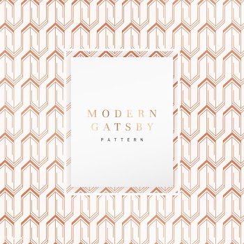 Gatsby patterned frame | Free stock vector - 599195