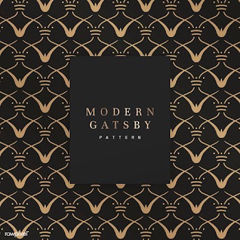 Gatsby patterned frame | Free stock vector - 599196