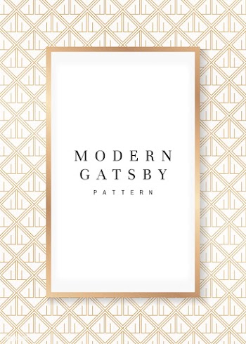 Gatsby patterned frame | Free stock vector - 599199