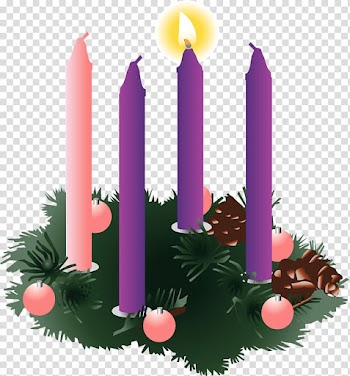 Gaudete Sunday Advent Sunday Advent wreath Mass, Church Candles transparent background PNG clipart