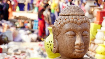 Gautama Buddha Head Figure