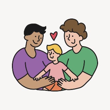 Gay couple collage element, LGBTQ | Free Vector - rawpixel