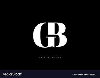 gb letter style creative concept logo