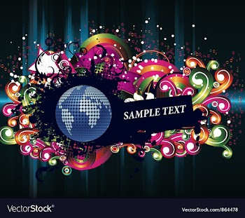Gbobe with grunge vector image