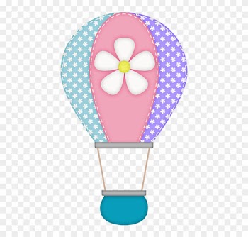 Gd Ss Hot Air Balloon - Purple Elephant Baby Shower