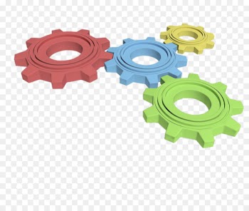 Gear 3D computer graphics Android Clip art - Different colors of 3D gears 