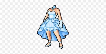 Gear-blue Wedding Dress Render - Dress