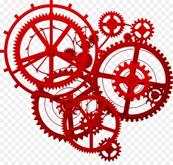 Gear Gold Icon - Red tech gear 
