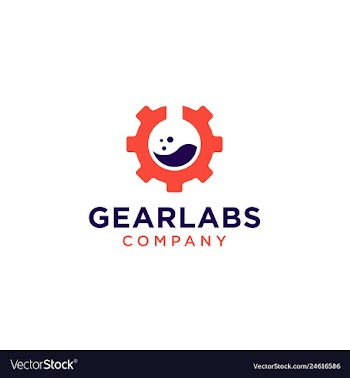 Gear labs logo icon vector image