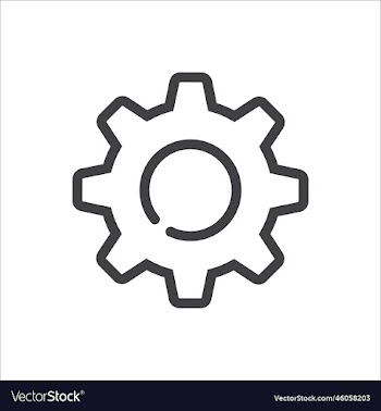 gear linear icon