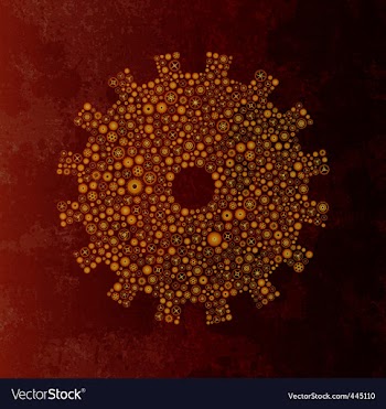 Gears background vector image