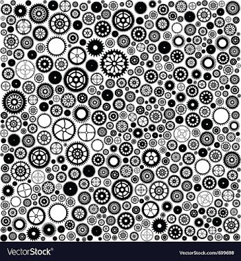 Gears background vector image