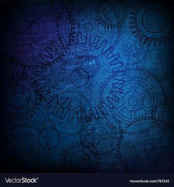 Gears background vector image