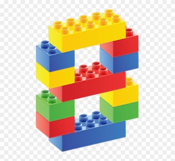 Geburtstagskarten, Zahlenverständnis, Lego, Clipart, - Number 8 With Legos