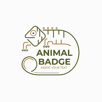 Gecko animal badge | Free stock vector - 1205064
