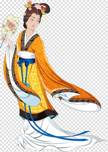 Geisha illustration, Mooncake Change Mid-Autumn Festival , Hand-painted fairy transparent background PNG clipart