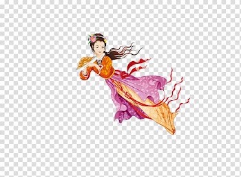 Geisha illustration, Mooncake Mid-Autumn Festival Change u5e7fu5bd2u5bab, Chang E,moon cake,Mid-Autumn Festival,Mooncake Festival transparent background PNG clipart
