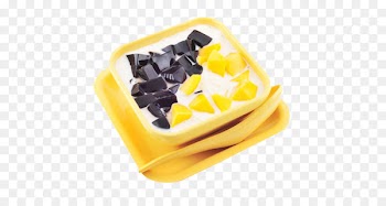Gelatin dessert Grass jelly Dim sum Mango pomelo sago Bubble tea - White snow mango jelly 