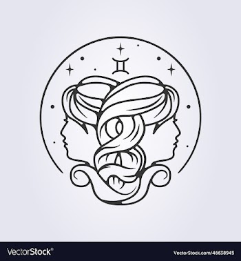 gemini zodiac astrology horoscope line art
