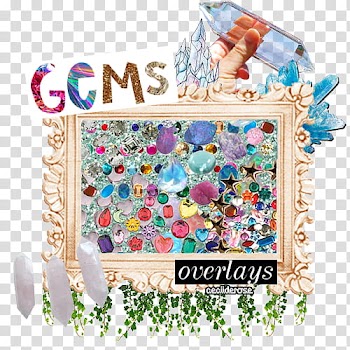 Gems Overlays, white frame transparent background PNG clipart