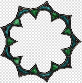 Gemstone frame, green and blue frame art transparent background PNG clipart