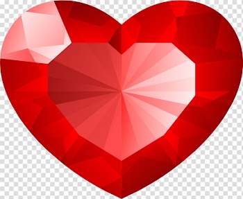 Gemstone Heart Symbol, Convex heart transparent background PNG clipart