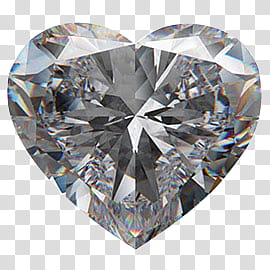 Gemstones, clear heart gemstone transparent background PNG clipart