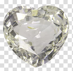 Gemstones, heart-shaped clear gemstone transparent background PNG clipart
