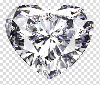 Gemstones, heart-shaped diamond transparent background PNG clipart