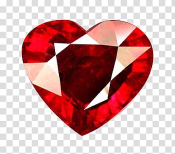 Gemstones, red heart gemstone transparent background PNG clipart
