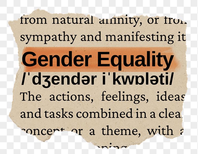 Gender equality png word sticker, | Free PNG - rawpixel